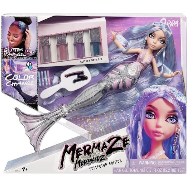 Deluxe samlarobjekt sjöjungfru modedocka 34 cm - Mermaze Mermaidz - Orra - Byter färg i vatten Flerfärgad