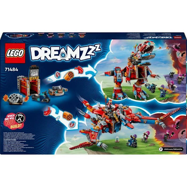 LEGO® DREAMZzz 71484 Cooper's C-Rex Dinosaur Robot - T. rex eller Pterodactyl Minifigure Flerfärgad