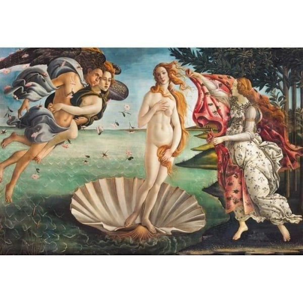 Clementoni - Museo - 2000 palan palapeli - Botticelli: Venuksen syntymä Flerfärgad