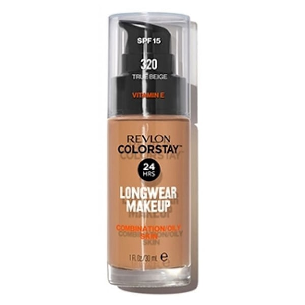 Fond de teint - REVLON - Colorstay - N°320 True Beige - 30ml - Blandad till fet hy beige hud