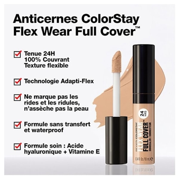 Revlon Maquillage Anti-cernes Colorstay Flex Wear Full Cover N°030 Ljus Medium Revlon
