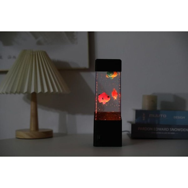 I-TOTAL® - Lampa Bubble Fish med fyrkantig fisk Blå