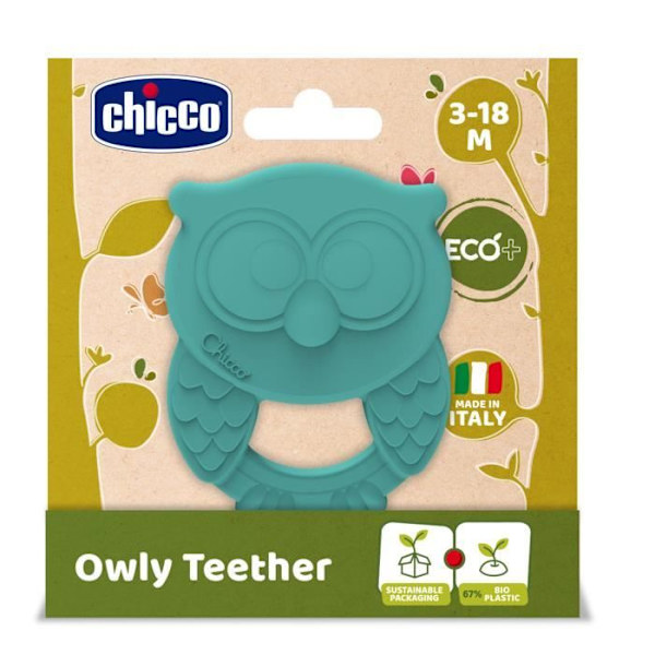 CHICCO Teether - Ugle Flerfärgad