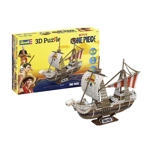 Bådspuzzle 3D: One Piece Flyvende Lam - Gå glade