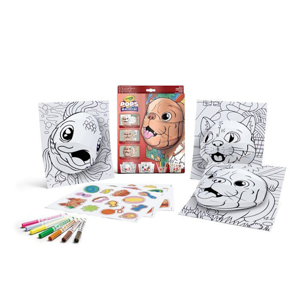 Värityspeli - piirustus - Crayola stensiili - 04-2804