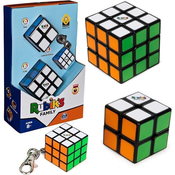 Kuber - Rubik's - Familjepaket - Flerfärgad - 3 stycken - Från 8 år Flerfärgad