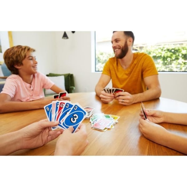 Mattel Games - Uno - Perhekorttipeli - 7-vuotiaat ja sitä vanhemmat W2087 Grön
