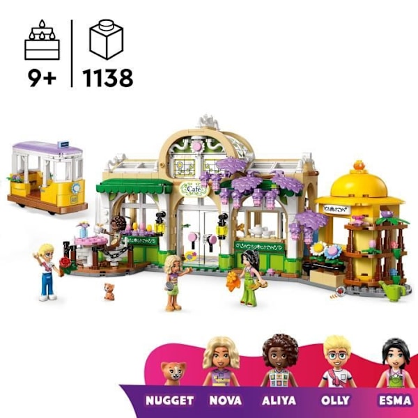 LEGO Friends 42671 Växthuset och Blomstermarknaden - Byggset för Flickor 9 År