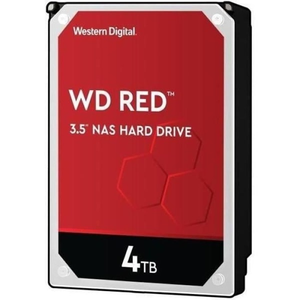 WD Red™ - NAS intern hårddisk - 4TB - 5400 rpm - 3,5" (WD40EFAX)