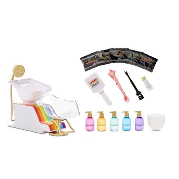 Rainbow High - Frisörsalong - Tvättbar Rainbow Hair Mousse för barn & dockor