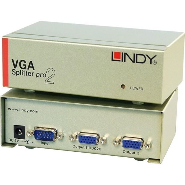 LINDY VGA PRO splitter - 2 portar