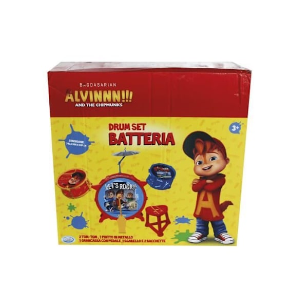 ALVIN OG KIMPUNKS- BATTERIA E PERCUSSIONI ACUSTICA