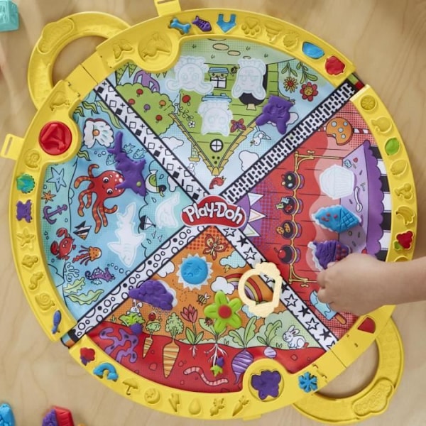 Play-Doh-matkamatto, Discovery Box mallitaikinalla, taiteellisia harrastuksia, leluja lapsille, 3-vuotiaille ja sitä vanhemmille Flerfärgad