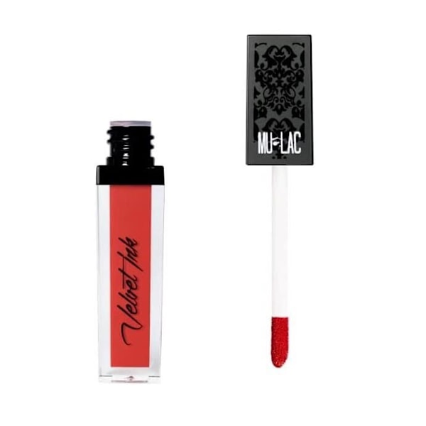 Mulac Cosmetics Velvet Ink Liquid Lipstick KIKKI CORAL 12 Vegan Matte Liquid Lipstick