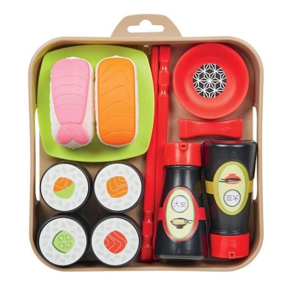 Jouet - Ecoiffier - Speelets Sushi - 14 dele - Plastik - Til børn fra 18 måneder