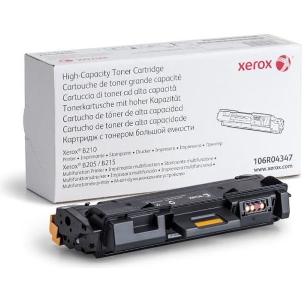 Svart tonerkassett - XEROX - 106R04347 - Hög kapacitet - Upp till 3000 sidor - Laser