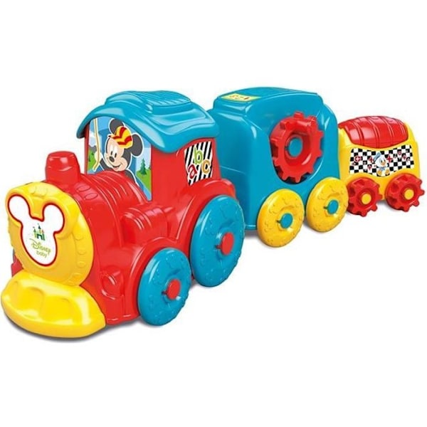 Aktivitetstog - Clementoni - Disney Baby - 3 vogne - Multifarvet - Fra 9 måneder Flerfärgad