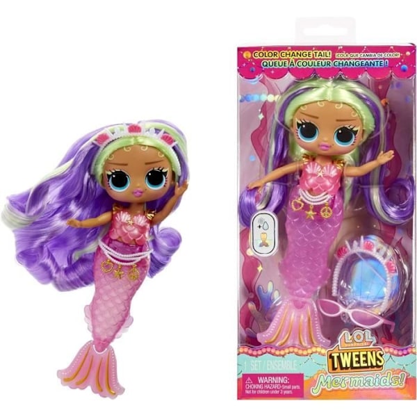 L.O.L. Surprise Tweens MERMAID Nukke - Cleo Cove Magenta, Djuppurpur