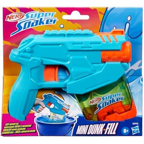 Vesipyssy - SUPER SOAKER - Mini Dunk-Fill - Välitön täyttö - Läpinäkyvä säiliö - 101 ml
