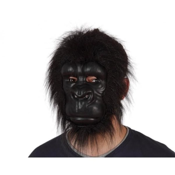 Skum gorilla mask med hår