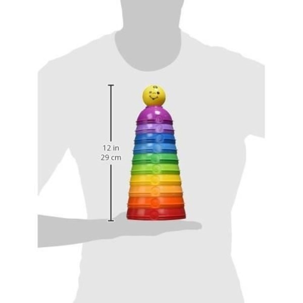 Pinottava ja rullaava lelu - FISHER PRICE - Roul'empilo kupit - 10 numeroitua ja värillistä kuppia - Seka Flerfärgad