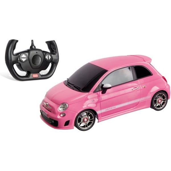 MONDO MOTORS - Radiostyrt fordon - Ljuseffekter - Fiat Abarth 500 - Bil - 1:14:e skala FIAT 500 - Lady Abarth