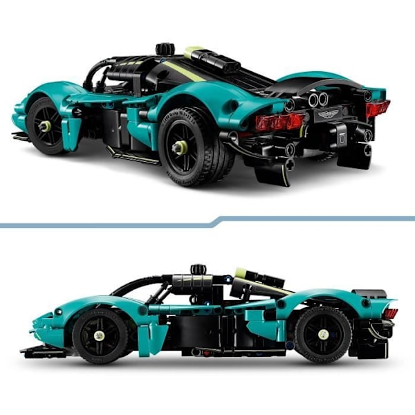 LEGO Technic 42208 Aston Martin Valkyrie - Byggsats för pojkar från 9 år Svart röd