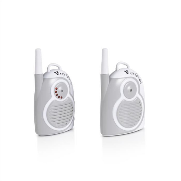 Cangourou babyphone Mommy's Sense op til 1,3 km 2 kanaler batteriindikator [Grå] Grå