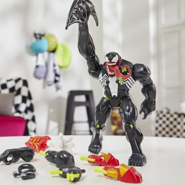 MixMashers Venom Deluxe, 12 cm tilpasselig figur, som kan blandes og kombineres med tilbehør, Marvel, fra 4 år. Flerfärgad