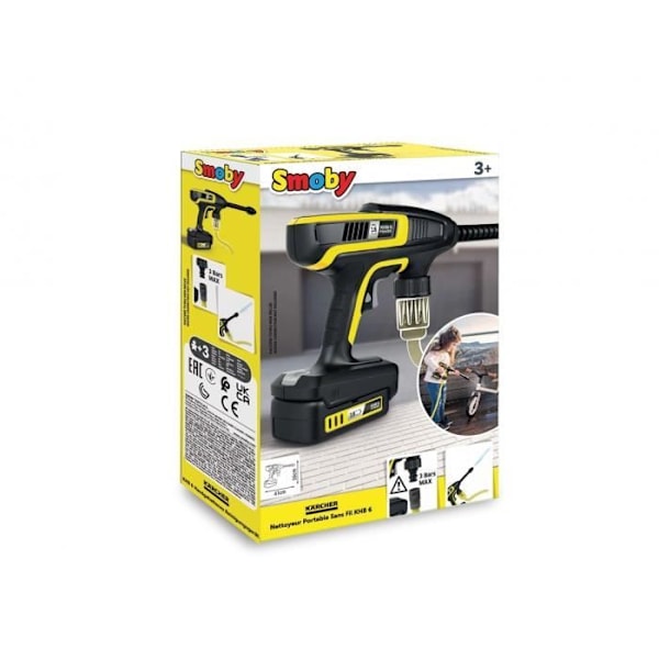 Smoby - Karcher Barnleksak - Rengöringspistol - Från 3 år Svart och gult