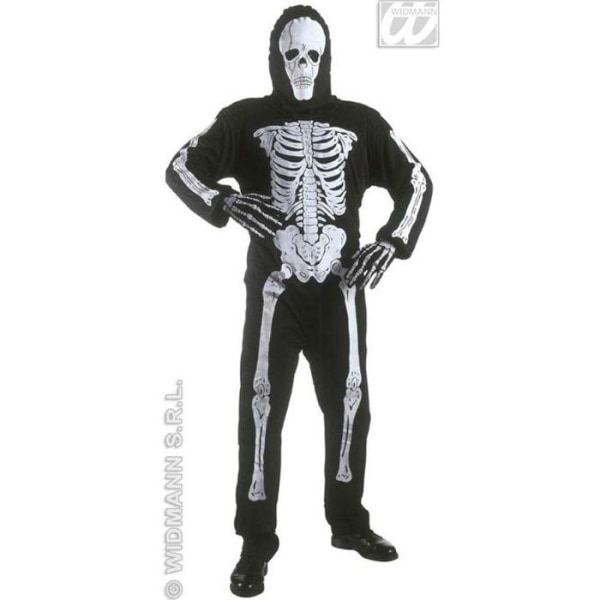 Skelettdräkt - WIDMANN - För pojkar i åldern 5 till 7 år - Polyester - EU-standarder