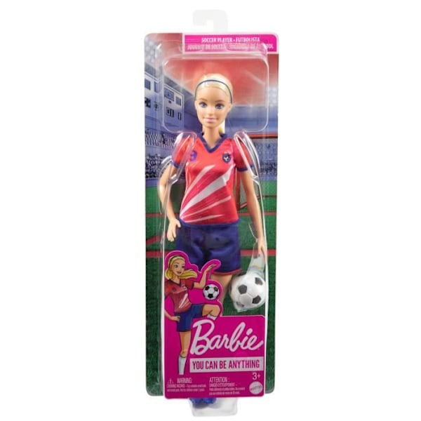 Barbie - Barbie Fodboldspiller - Dukke Model - Fra 3 år Flerfärgad