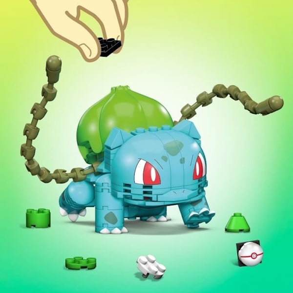 Mega Construx - Bulbasaur Pokémon at bygge - Bygge klodser - Fra 7 år GVK83 Grön