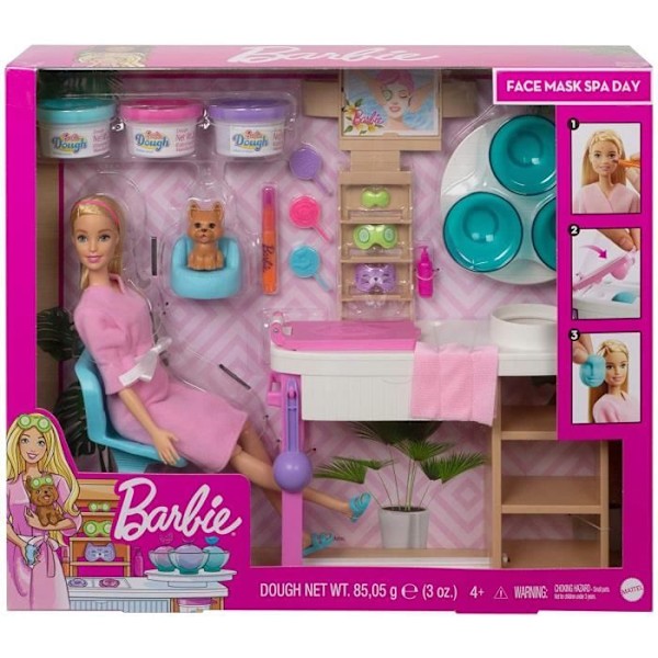 Barbie-roolipeli Wellness Girls 16-osainen Flerfärgad