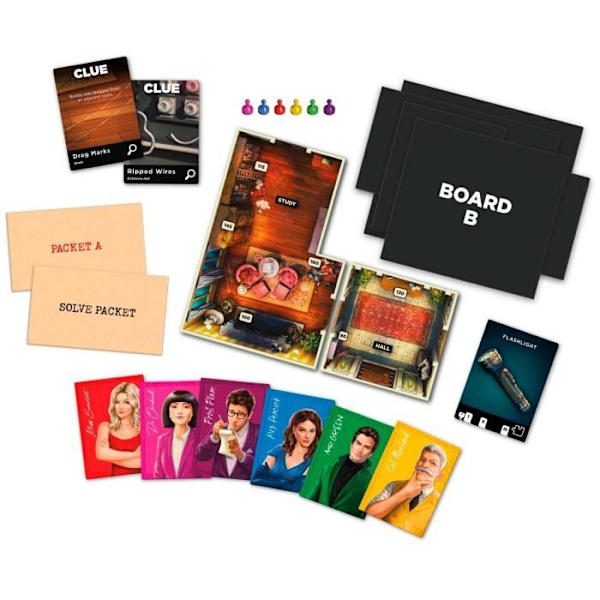 F5699 BRÆTSPIL LEDER FORRÆRD HOS TUDOR MANSION DETECTIVE HASBRO