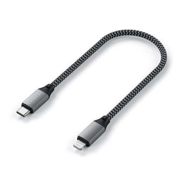 Satechi USB-C till Lightning-kabel 25 cm Grå