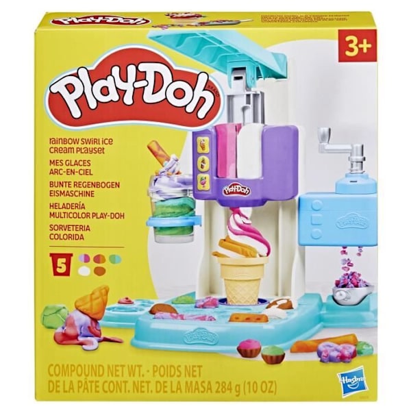 Play-Doh My Rainbow Glassset med modelleringsdeg Flerfärgad