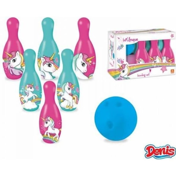 MONDO Unicorn bowling sæt rosa och blå