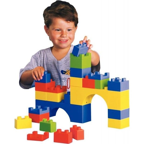 Byggstenar - Unicomaxi - 8811 - 48 stycken - Plast - Blandat Grön, gul, röd, blå