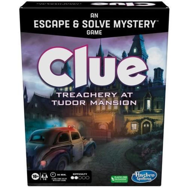 F5699 BRÆTSPIL LEDER FORRÆRD HOS TUDOR MANSION DETECTIVE HASBRO