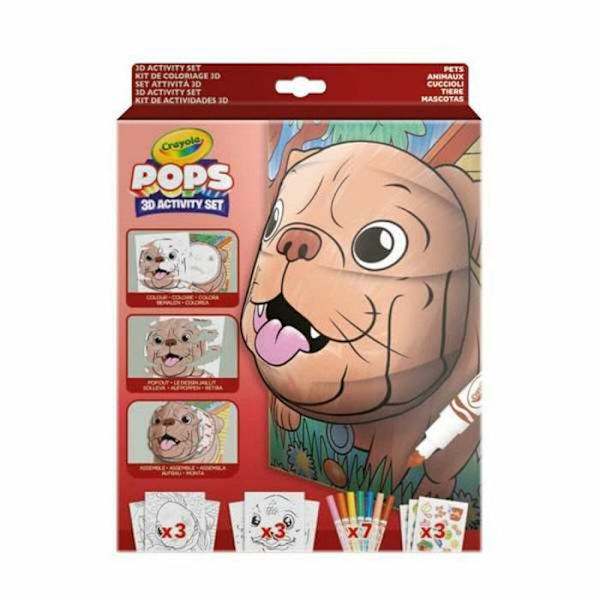 Värityspeli - piirustus - Crayola stensiili - 04-2804