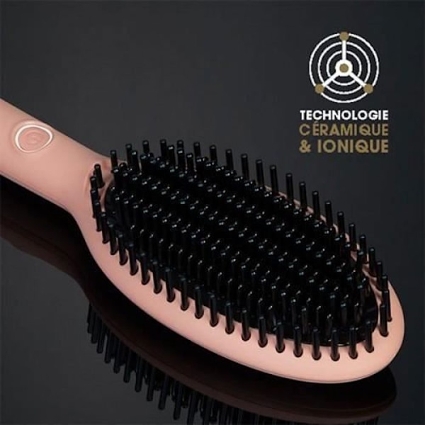 GHD - Vaaleanpunainen lämmittävä harja Glide - rajoitettu erä
