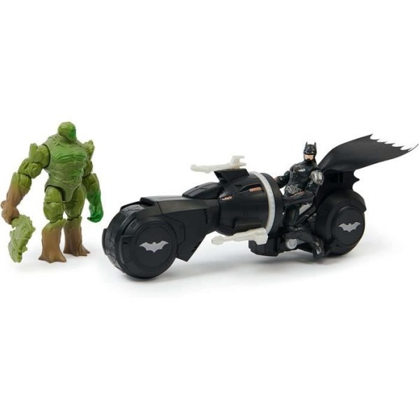 Batman vs Swamp Monster DC Swamp Thing setti + moottoripyörä ja tarvikkeet