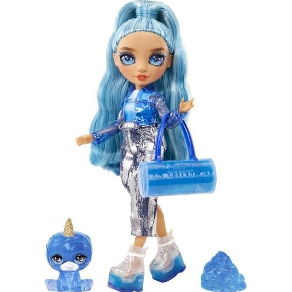 Rainbow High Fashion Doll with Slime Kit och Pet - Skyler (Blå) - 28cm Glitter Doll with Slime Kit Färg ej angiven