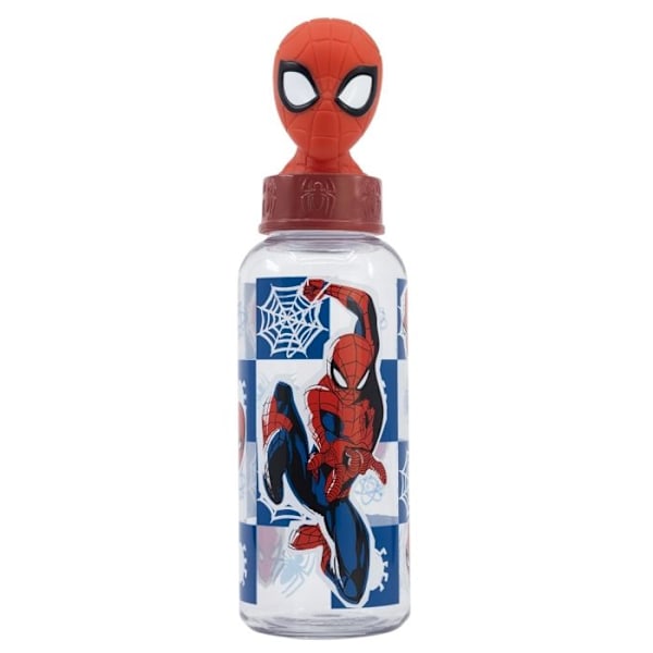 Gourde Figurine 3D Spiderman Rutnät plastflaska 560 ml Artikelnummer: STF74859