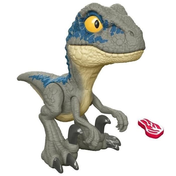 Jurassic World-Velociraptor Blue Mega Roar-Sound, Large Jaw HVB44 Flerfärgad