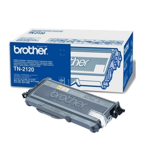 Brother TN-2120 svart lasertoner (2600 sidor)