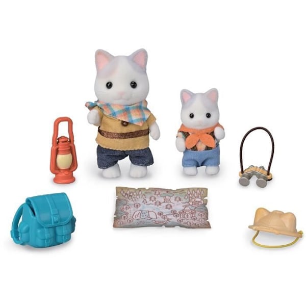 Nivelhahmot - SYLVANIAlaiset PERHEET - Poika ja vauva Latte Cat - Salainen metsäseikkailu Flerfärgad