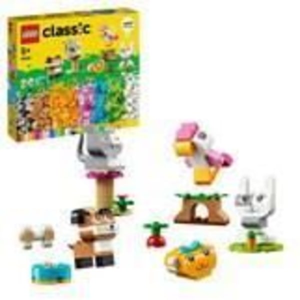 LEGO® 11034 klassiska kreativa husdjur, djurleksak, hund, katt, kanin, hamster och fågelmodell