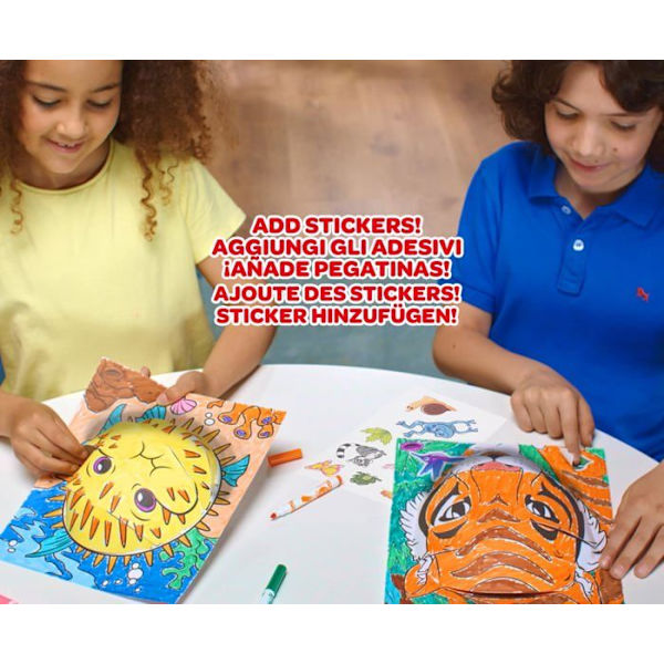 Värityspeli - piirustus - Crayola stensiili - 04-2804